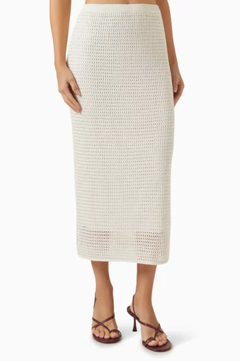 Midi Skirt in Mesh