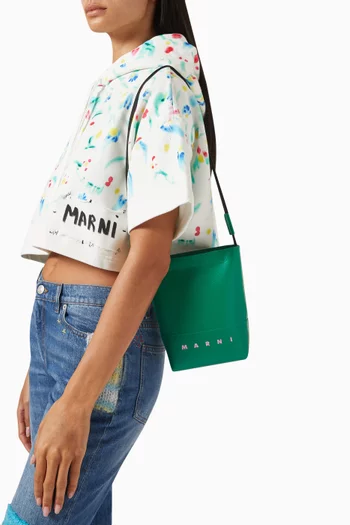 Logo Crossbody Bag in Coated Canvas