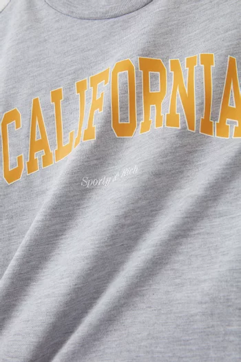 تي شيرت بشعار California مزيج قطن