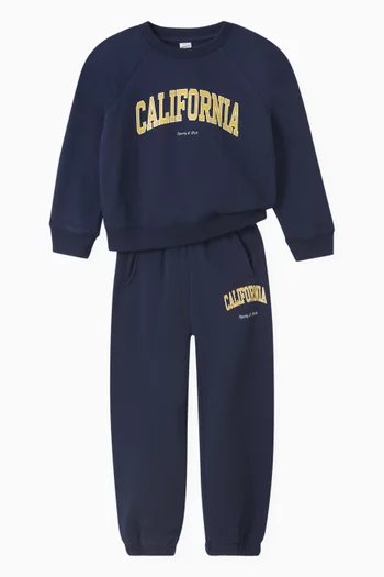 سويت شيرت بشعار California صوف قطني
