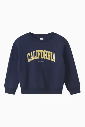 سويت شيرت بشعار California صوف قطني