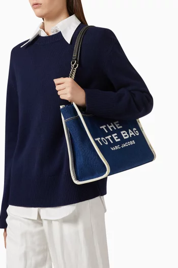The Medium Chain Tote Bag in Denim