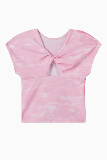 Fish Graphic Logo Print T-shirt in Cotton