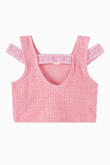 4G Crop Top in Terry Cotton