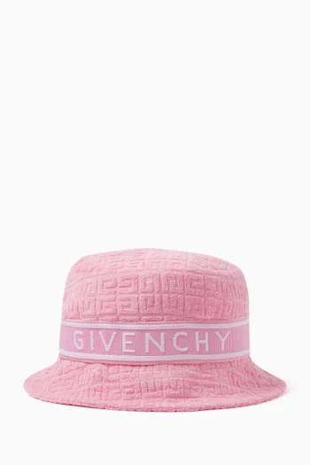 Logo-Embroidered Bucket Hat in Cotton