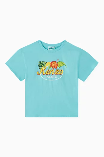 Logo Print T-shirt in Organic Cotton