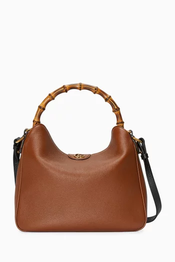 Medium Diana Shoulder Bag in Leather
