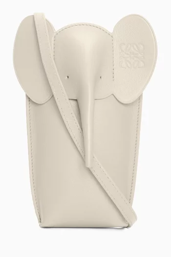 Elephant Pocket Bag in Calfskin Leather