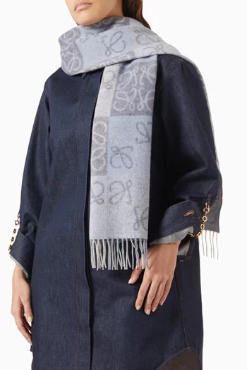 Anagram Scarf in Wool & Cashmere
