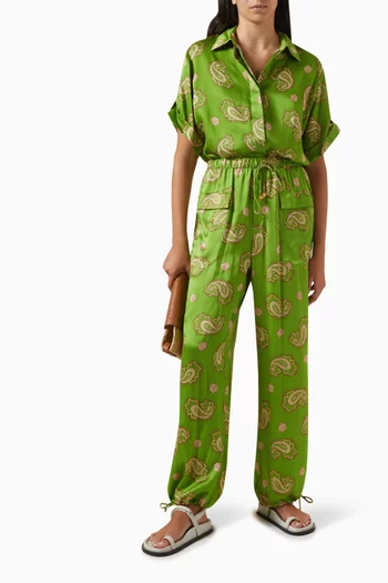 Dice Printed Shirt in Silk