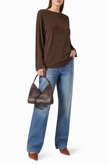 Long-sleeve T-shirt in Silk-jersey