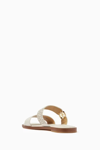 Vera Logo Sandals in Leather