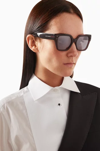 Rectangle Sunglasses in Acetate