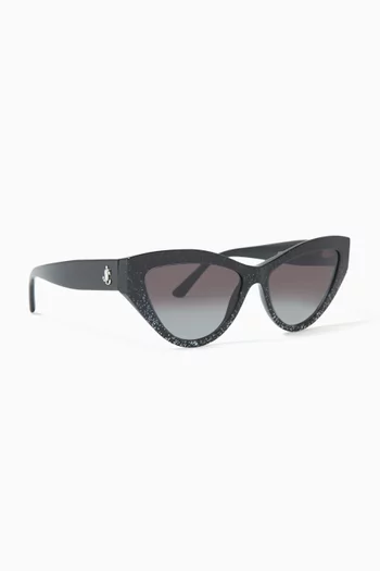 Cat-eye Sunglasses in Acetate