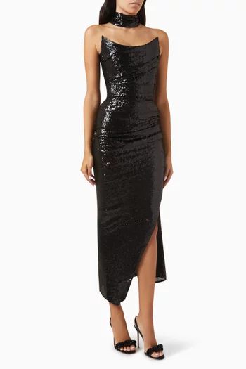 Exhilarate Sequn-embellished Gown in Tulle