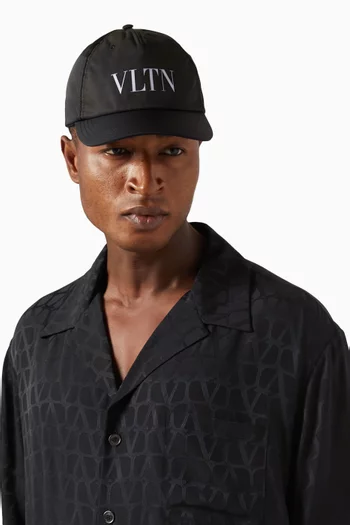 Valentino Garavani Logo Baseball Cap in Nylon