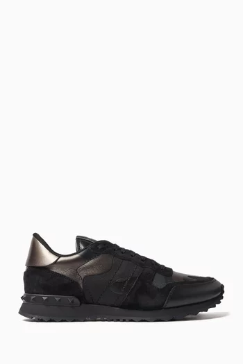 Valentino Garavani Rockrunner Sneakers in Leather
