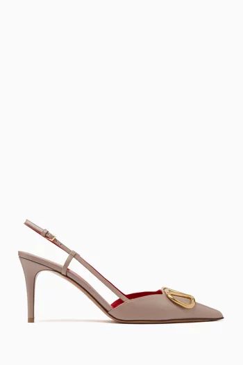 VLOGO Signature 80 Slingback Pumps in Calfskin