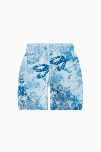 Logo Shorts in Cotton French-terry