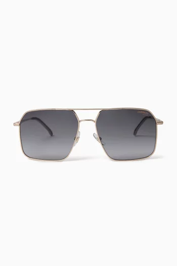 333/5 Sunglasses in Gold-tone Stainless steel