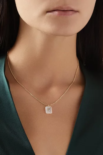 Anton N°1 Moonstone Necklace in 9kt Yellow Gold