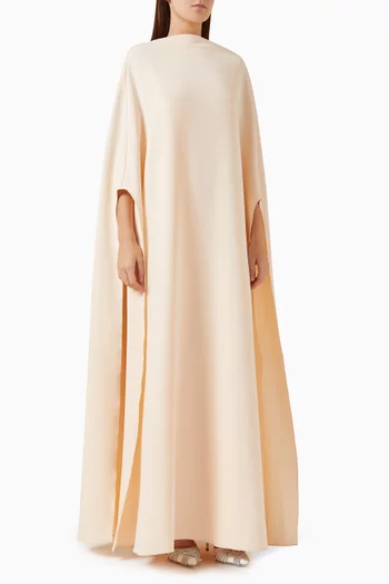 Amber Maxi Dress in Silk-crepe