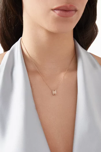 Wid Diamond Necklace in 18kt Rose Gold