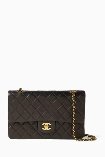 Medium Classic Double Flap Bag in Quilted Lambskin Leather