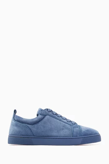 Buy Christian Louboutin Blue Louis Junior Low Top Sneakers in Suede For Men Online Ounass Saudi