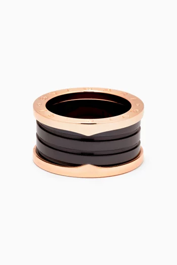 B.zero1 Four-band Ring in 18kt Rose Gold