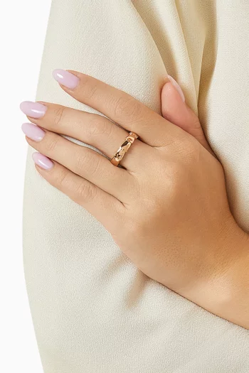 Serpenti Viper Band Ring in 18kt Rose Gold