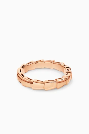 Serpenti Viper Band Ring in 18kt Rose Gold