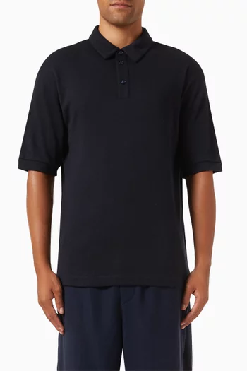 Logo Polo Shirt in Cashmere