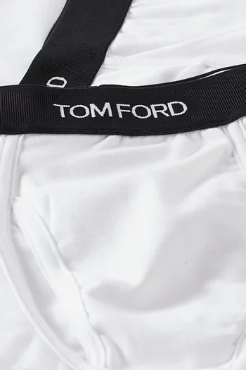 Logo Boxer Briefs in Cotton, Pack of 2