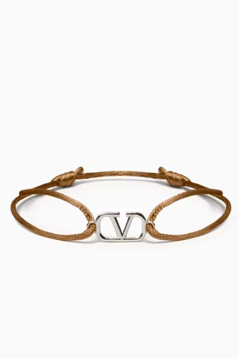 Valentino Garavani VLogo Signature Bracelet in Cotton