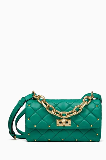 Valentino Garavani Rockstud Spike Bag in Nappa Leather