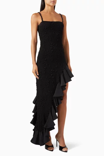 Flamenco Ruffled Maxi Dress