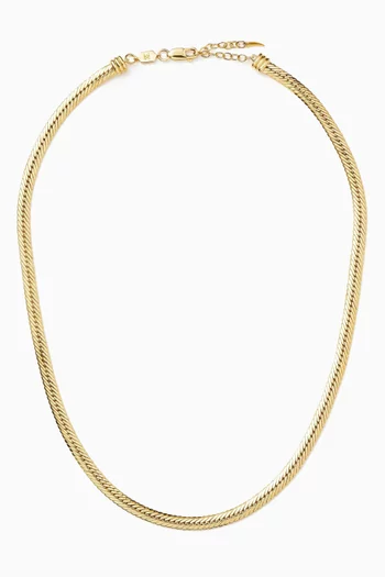 Camail Chain Necklace in 18kt Gold Plated Brass