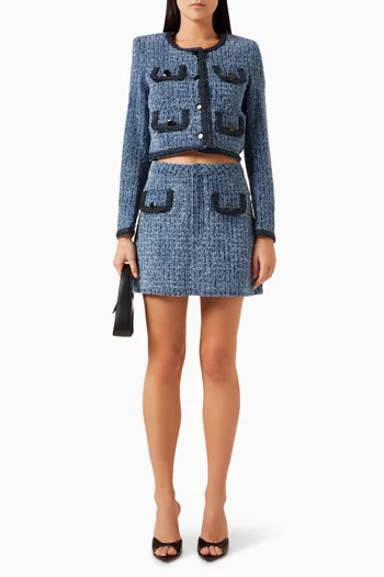 Textured Jacket in Denim