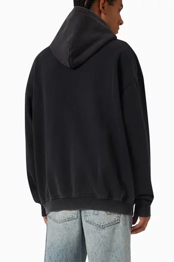 كنزة بغطاء رأس بشعار Thoroughbred قطن