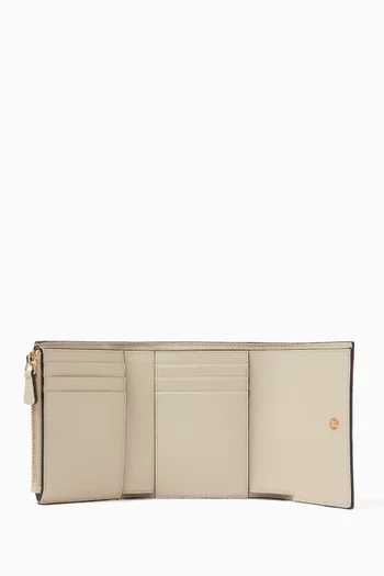 Marinda Tri-fold Wallet in Textured Leather