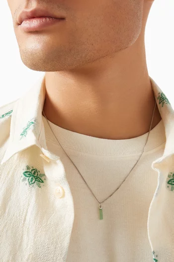 Remi Aventurine Necklace in Sterling Silver