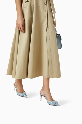 Valentino Garavani VLogo 80 Signature Slingback Pumps in Patent Leather