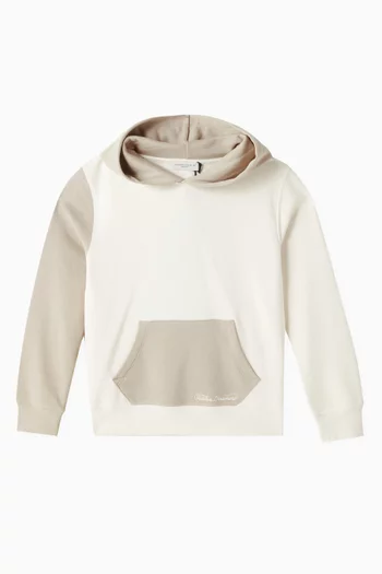 Colourblock Hoodie in Cotton