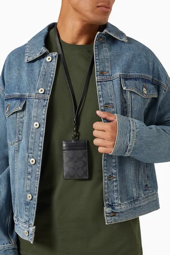 ID Lanyard in Signature Canvas