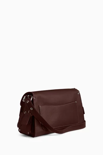 Cargo Turnlock Soft Tabby Shoulder Bag in Leather
