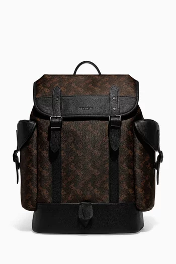 Hitch Horse & Carriage Print Backpack in Signature Canvas