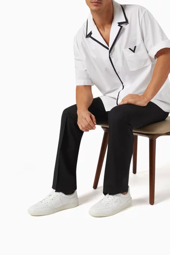 سنيكرز فالنتينو غارافاني أبفيلاج أسفل الكاحل جلد نابا