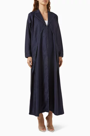 Coat-style Abaya in Jacquard