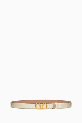 Valentino Garavani VLogo Signature Reversible Belt in Leather